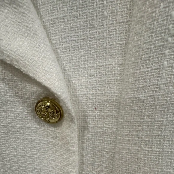 TRENDY LONG SLEEVE DOUBLE
BREASTED BLAZER MINI
DRESS - WHITE - Picture 9 of 17